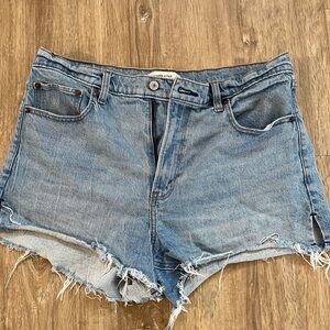 Abercrombie & Fitch Light Blue Jean Shorts